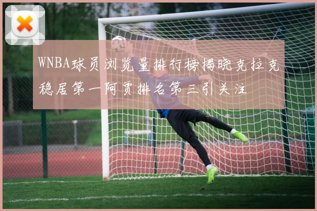 WNBA球员浏览量排行榜揭晓克拉克稳居第一阿贾排名第三引关注